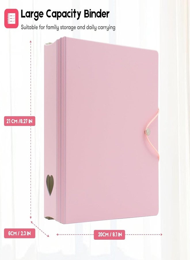 Careflection Photo Album Binder 200 Photocards Book D Ring A5 Binder Photocard Holder Refillable Compatible for Fujifilm Instax Mini Film/Polaroid Film/Kpop Photocard (Pink) - Image 4